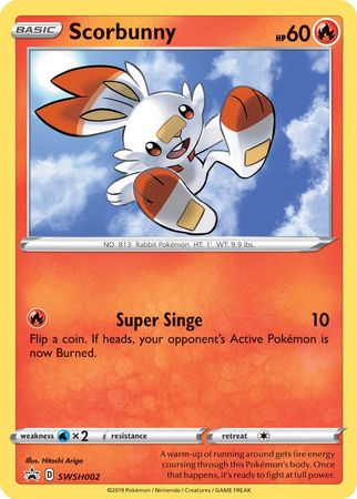 Scorbunny (SWSH002) [Sword & Shield: Black Star Promos] | Galactic Gamez