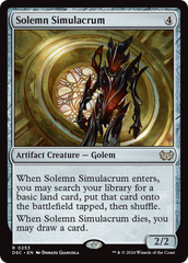 Solemn Simulacrum [Duskmourn: House of Horror Commander] | Galactic Gamez