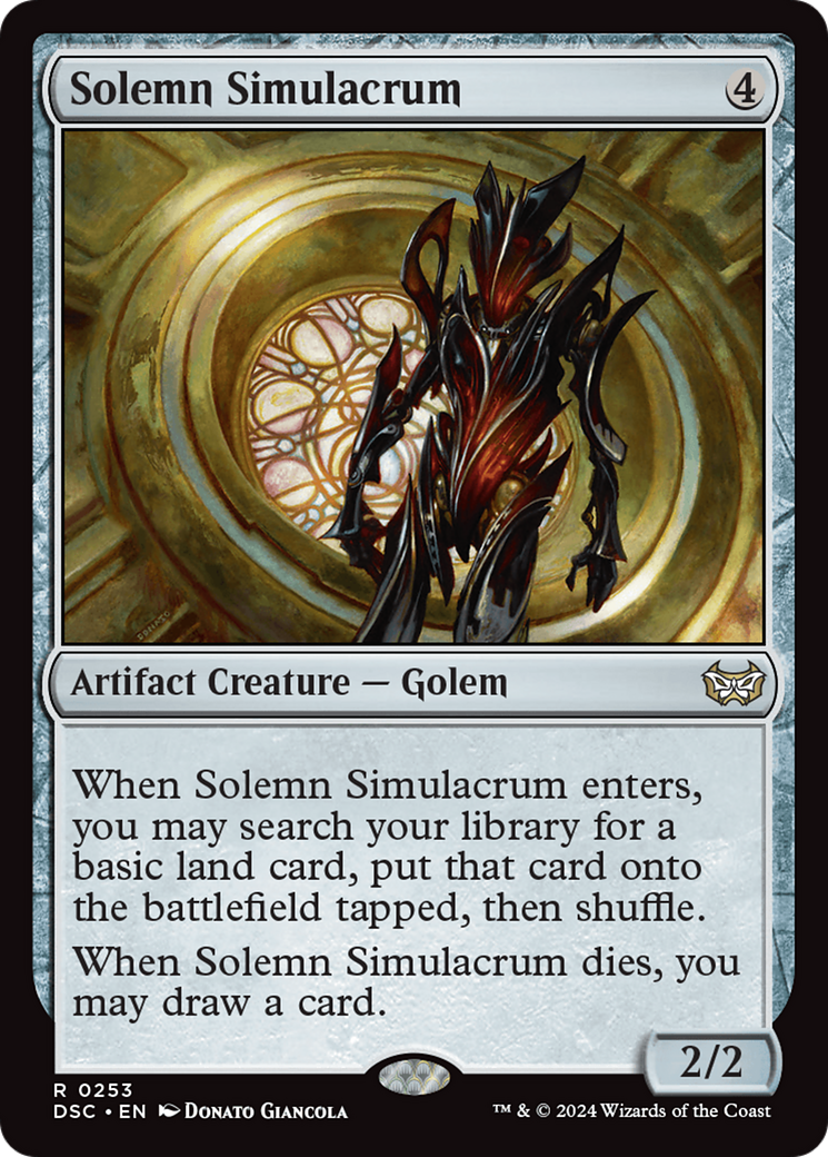 Solemn Simulacrum [Duskmourn: House of Horror Commander] | Galactic Gamez