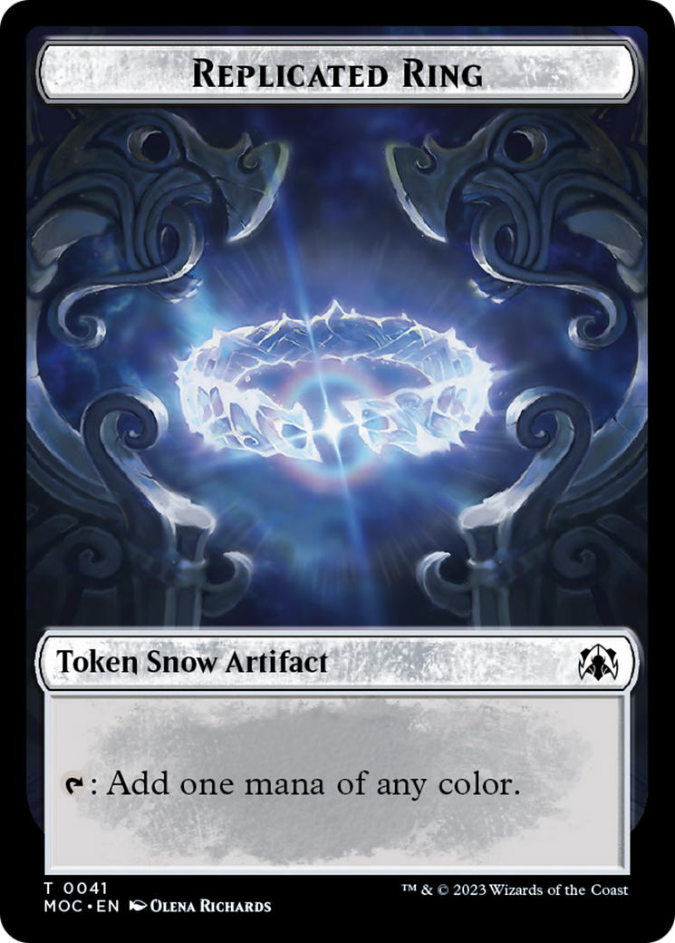 Food // Replicated Ring Double-Sided Token [March of the Machine Commander Tokens] | Galactic Gamez