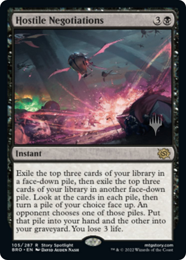 Hostile Negotiations (Promo Pack) [The Brothers' War Promos] | Galactic Gamez