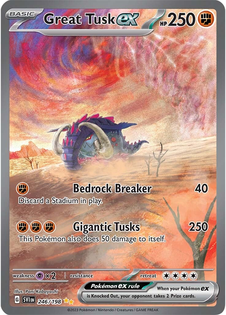 Great Tusk ex (246/198) [Scarlet & Violet: Base Set] | Galactic Gamez