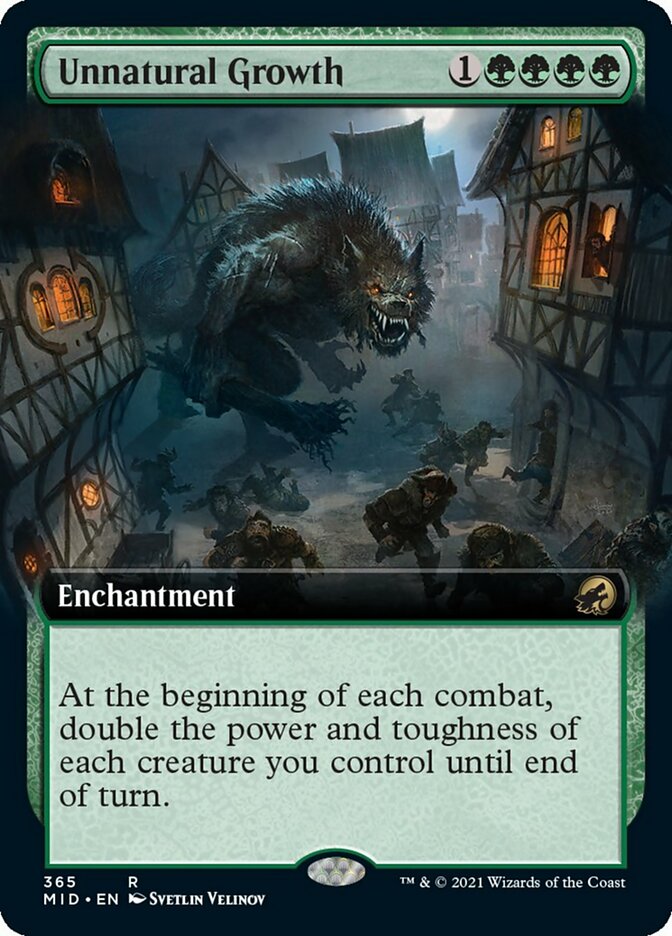 Unnatural Growth (Extended Art) [Innistrad: Midnight Hunt] | Galactic Gamez