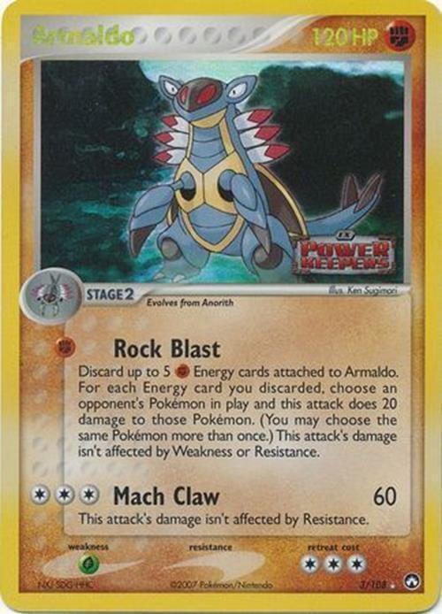 Armaldo (3/108) (Stamped) [EX: Power Keepers] | Galactic Gamez