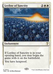 Leyline of Sanctity (White Border) [Mystery Booster 2] | Galactic Gamez