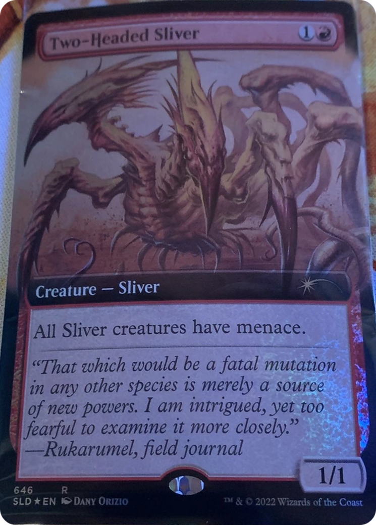 Two-Headed Sliver (Extended Art) [Secret Lair Drop Promos] | Galactic Gamez