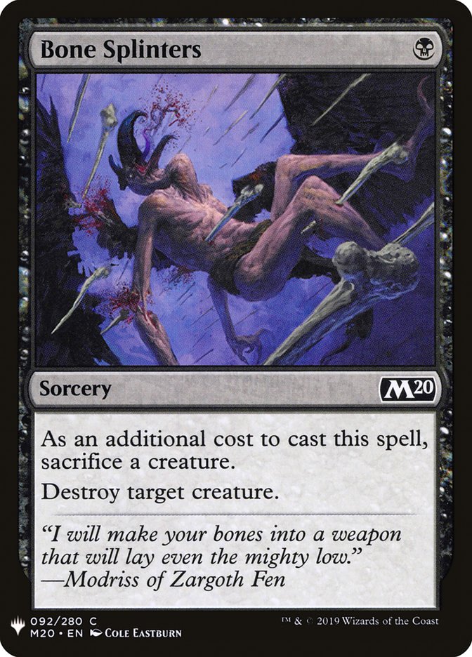 Bone Splinters [Mystery Booster] | Galactic Gamez