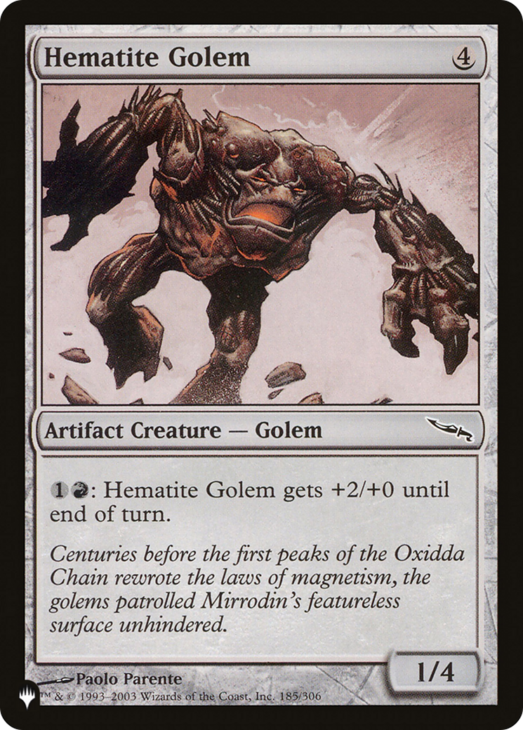 Hematite Golem [The List] | Galactic Gamez