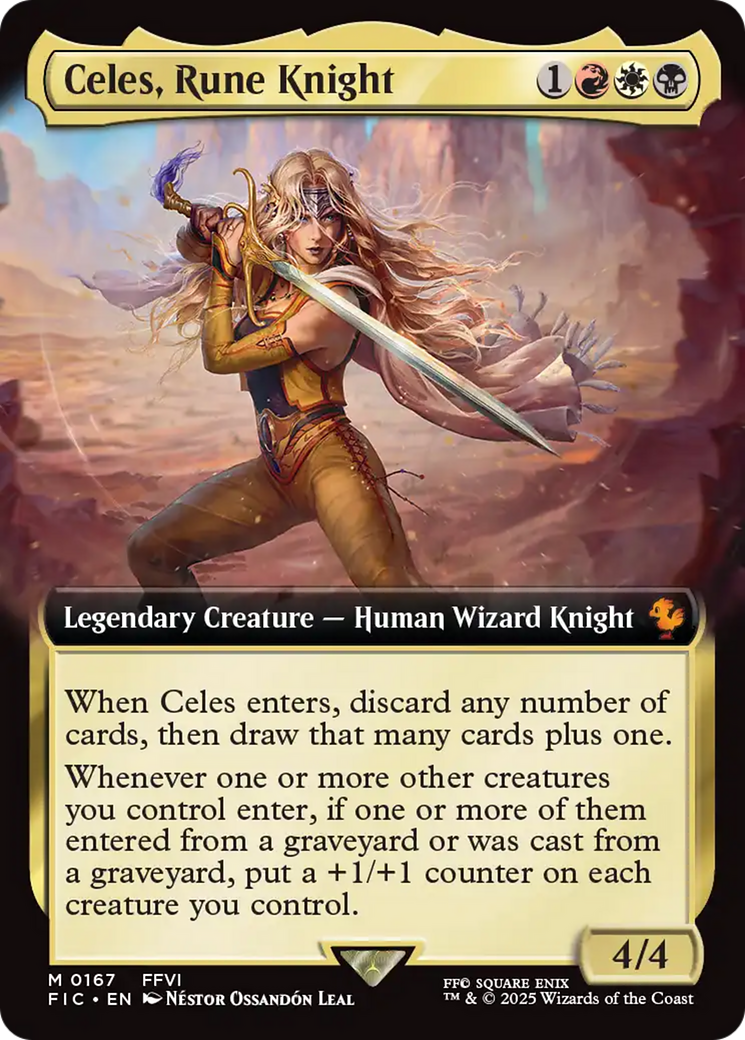 Celes, Rune Knight (Extended Art) [FINAL FANTASY Commander] | Galactic Gamez