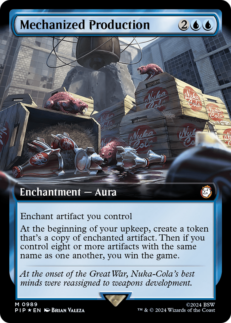 Mechanized Production (Extended Art) (Surge Foil) [Fallout] | Galactic Gamez