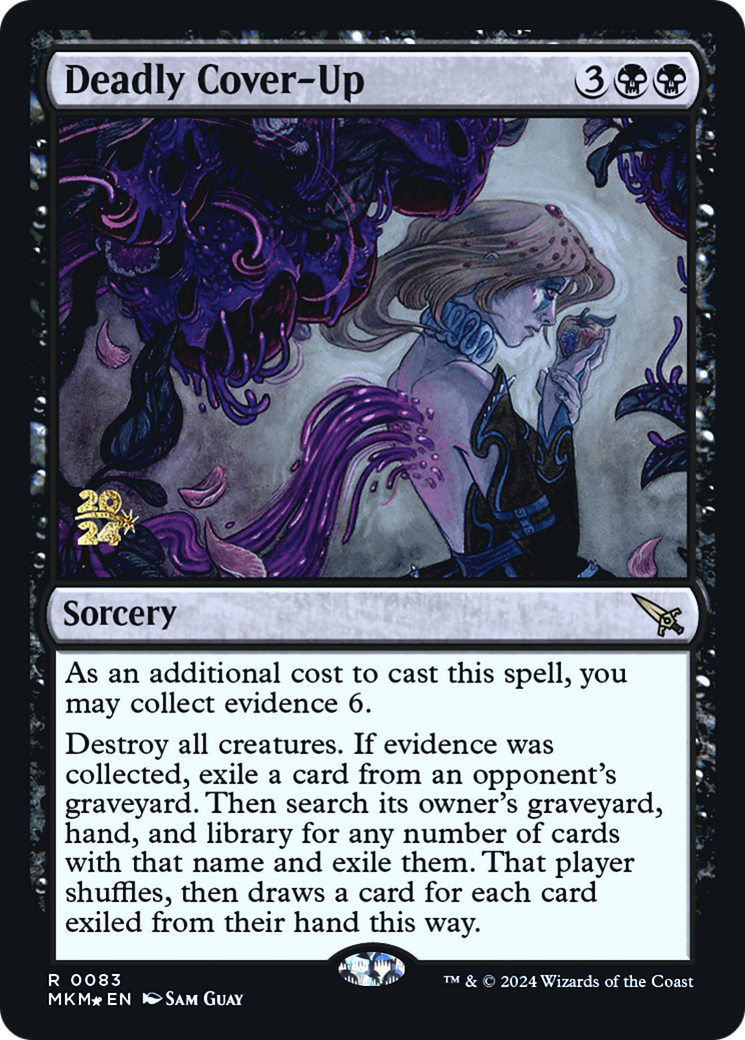 Deadly Cover-Up [Murders at Karlov Manor Prerelease Promos] | Galactic Gamez