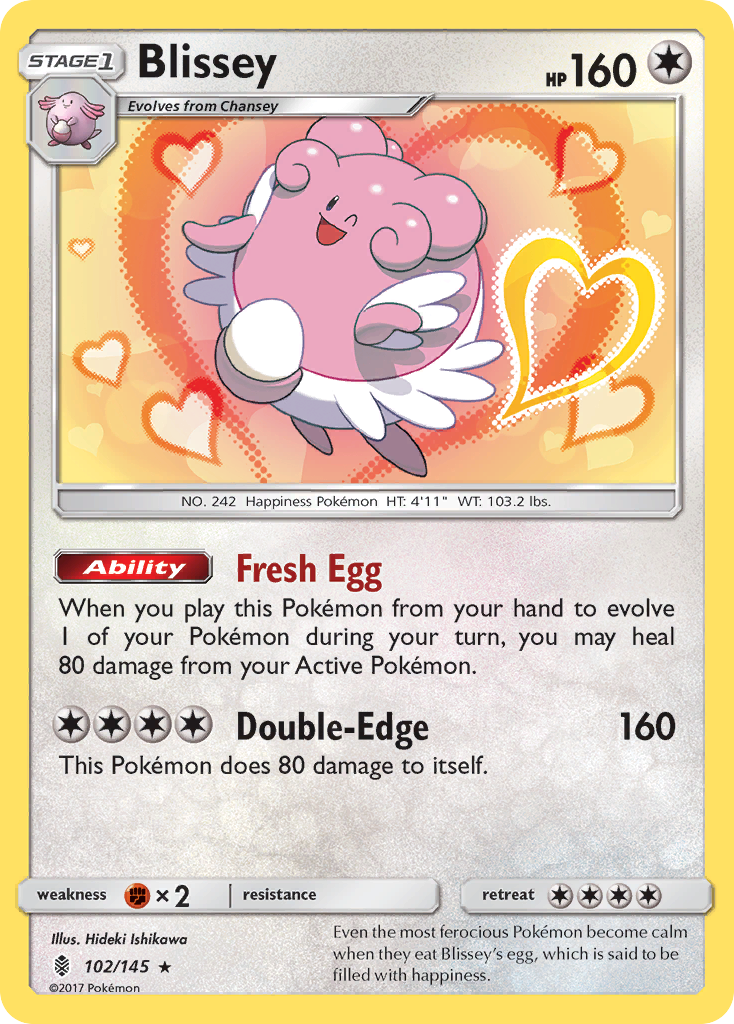 Blissey (102/145) [Sun & Moon: Guardians Rising] | Galactic Gamez