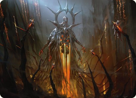 Solphim, Mayhem Dominus Art Card [Phyrexia: All Will Be One Art Series] | Galactic Gamez