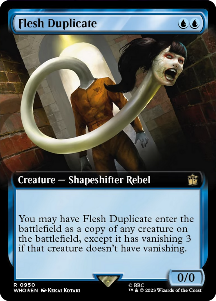 Flesh Duplicate (Extended Art) (Surge Foil) [Doctor Who] | Galactic Gamez