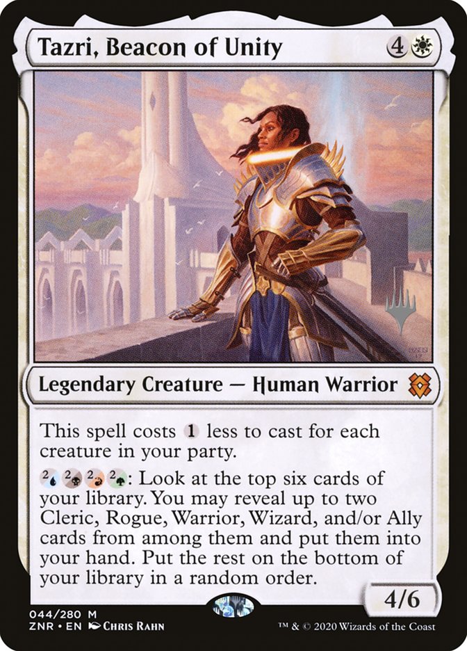 Tazri, Beacon of Unity (Promo Pack) [Zendikar Rising Promos] | Galactic Gamez