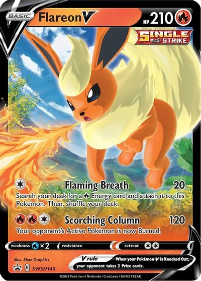 Flareon V (SWSH149) [Sword & Shield: Black Star Promos] | Galactic Gamez