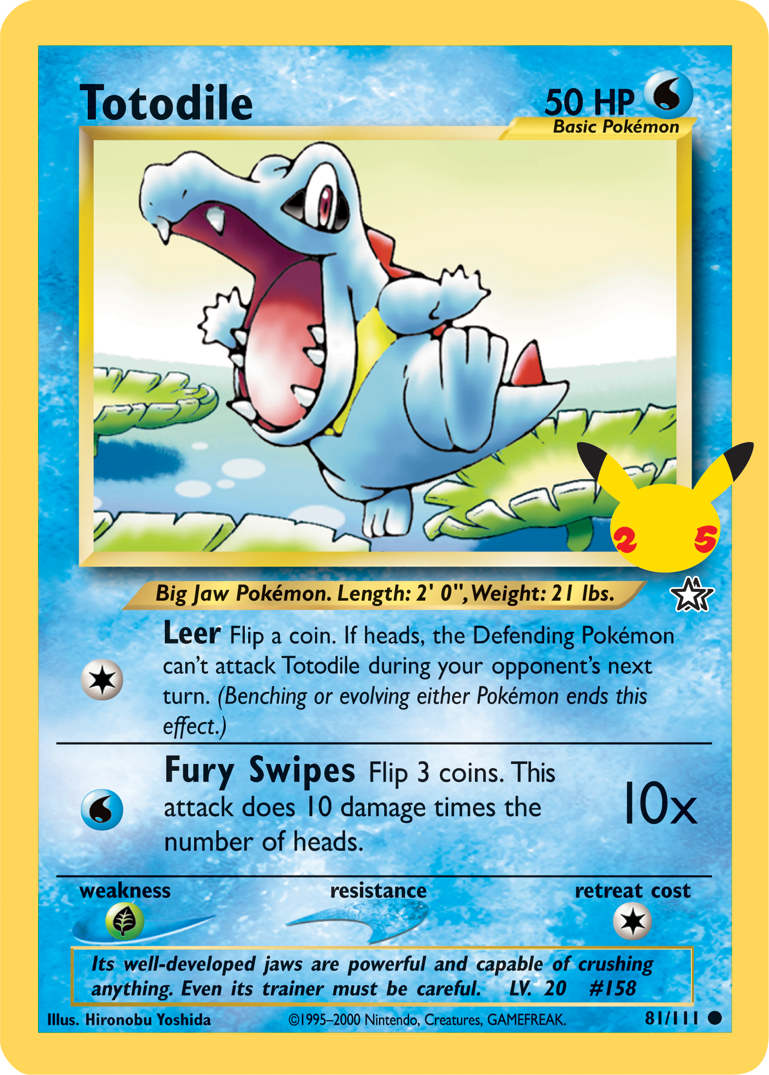 Totodile (81/111) (Jumbo Card) [First Partner Pack] | Galactic Gamez