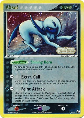 Absol (15/92) (Stamped) [EX: Legend Maker] | Galactic Gamez