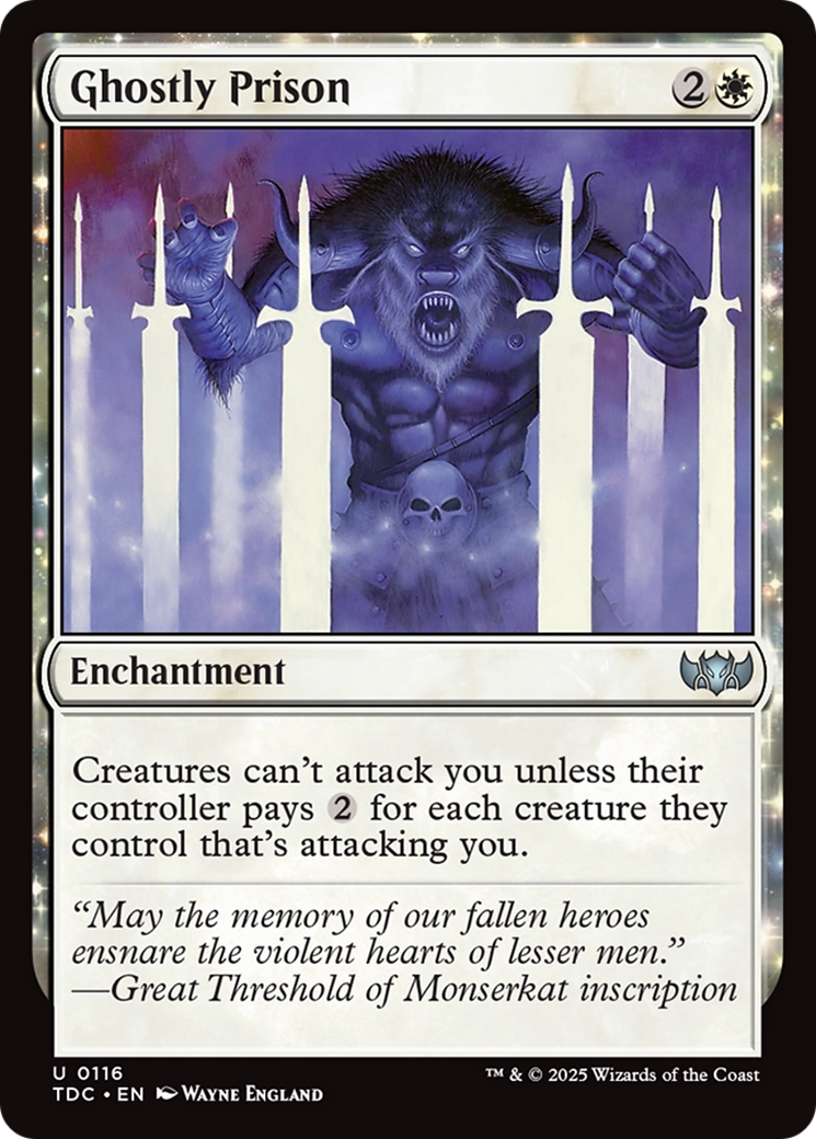 Ghostly Prison [Tarkir: Dragonstorm Commander] | Galactic Gamez