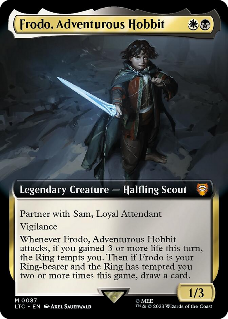 Frodo, Adventurous Hobbit (Extended Art) [The Lord of the Rings: Tales of Middle-Earth Commander] | Galactic Gamez