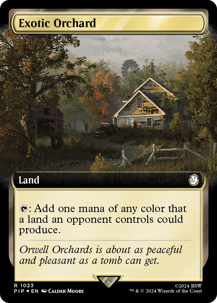 Exotic Orchard (Extended Art) (Surge Foil) [Fallout] | Galactic Gamez