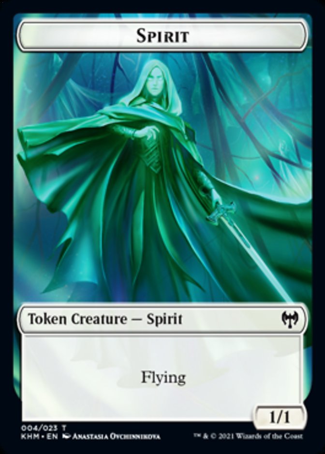 Spirit Token [Kaldheim Tokens] | Galactic Gamez