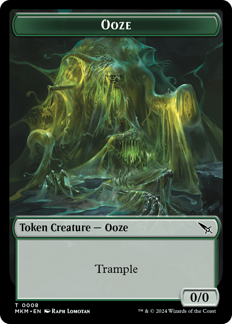 Detective // Ooze Double-Sided Token [Murders at Karlov Manor Tokens] | Galactic Gamez