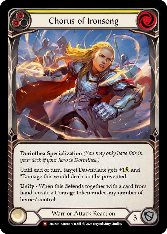 Chorus of Ironsong [DTD208] (Dusk Till Dawn)  Rainbow Foil | Galactic Gamez