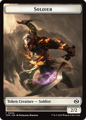 Soldier (0004) // Soldier (0005) Double-Sided Token [Tarkir: Dragonstorm Tokens] | Galactic Gamez