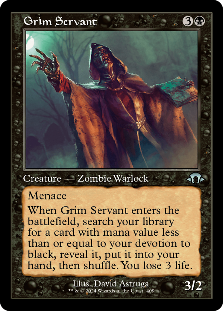 Grim Servant (Retro) [Modern Horizons 3] | Galactic Gamez