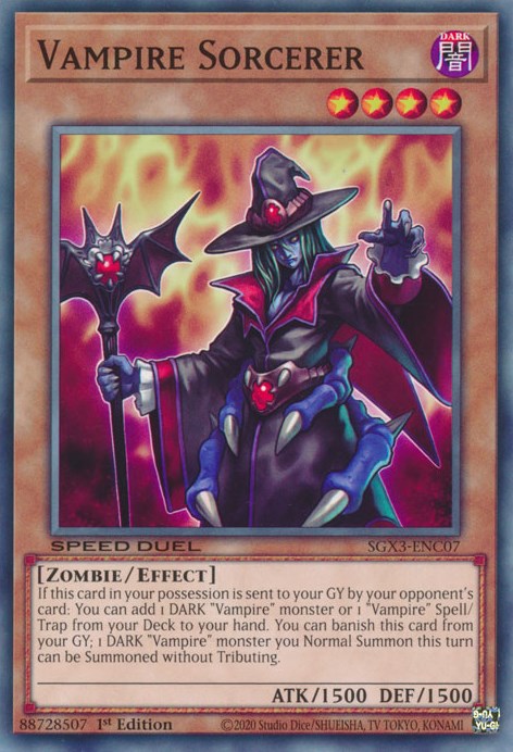 Vampire Sorcerer [SGX3-ENC07] Common | Galactic Gamez
