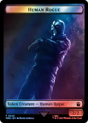 Human Rogue // Cyberman Double-Sided Token (Surge Foil) [Doctor Who Tokens] | Galactic Gamez