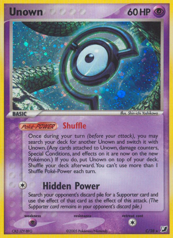 Unown (C) (C/28) [EX: Unseen Forces] | Galactic Gamez