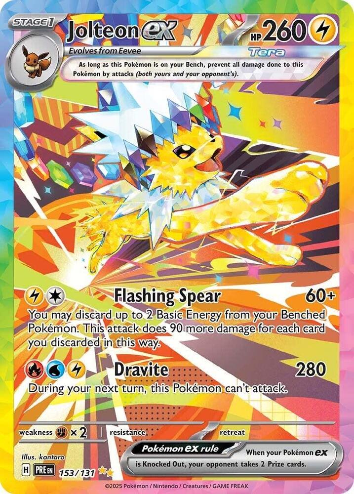 Jolteon ex (153/131) [Scarlet & Violet: Prismatic Evolutions] | Galactic Gamez