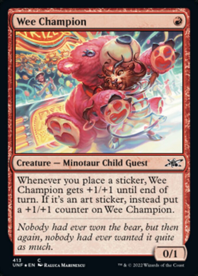 Wee Champion (Galaxy Foil) [Unfinity] | Galactic Gamez