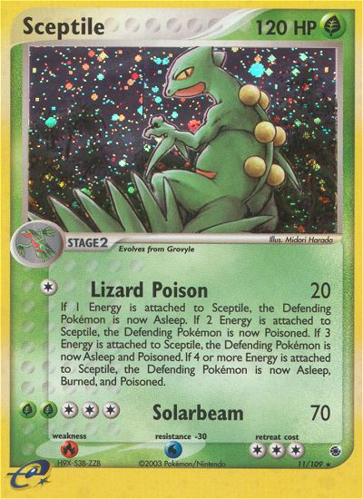 Sceptile (11/109) [EX: Ruby & Sapphire] | Galactic Gamez