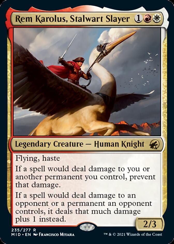 Rem Karolus, Stalwart Slayer [Innistrad: Midnight Hunt] | Galactic Gamez