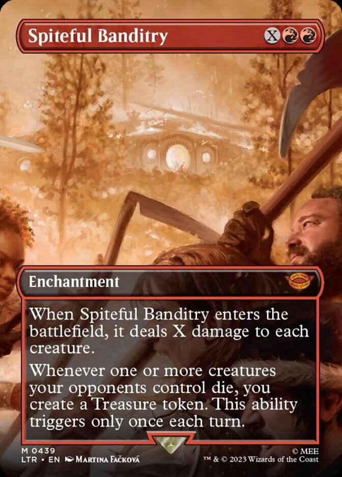 Spiteful Banditry (Borderless Alternate Art) [The Lord of the Rings: Tales of Middle-Earth] | Galactic Gamez