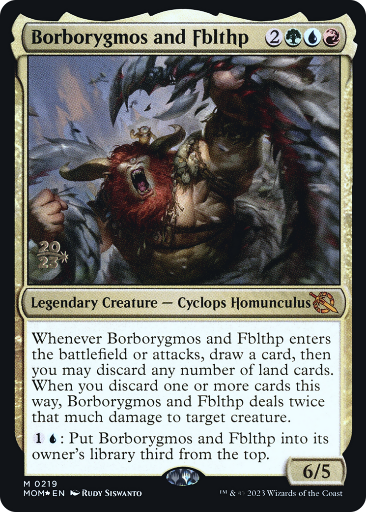 Borborygmos and Fblthp [March of the Machine Prerelease Promos] | Galactic Gamez