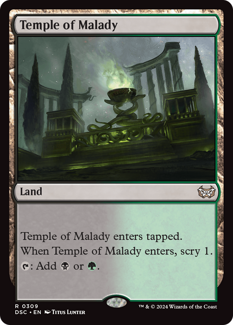 Temple of Malady [Duskmourn: House of Horror Commander] | Galactic Gamez