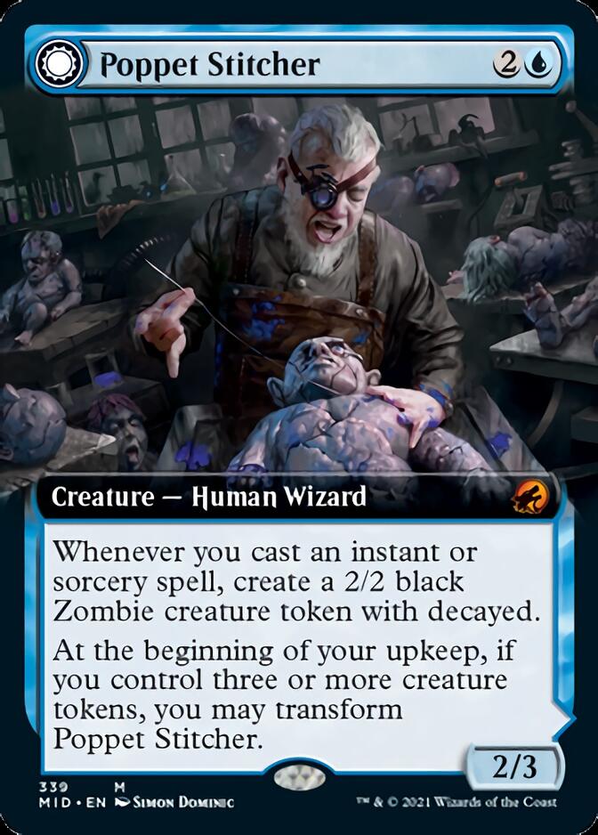 Poppet Stitcher // Poppet Factory (Extended Art) [Innistrad: Midnight Hunt] | Galactic Gamez
