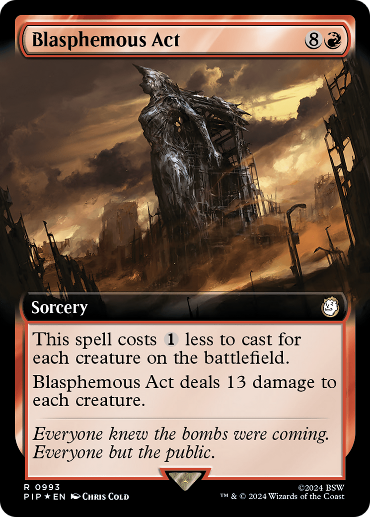 Blasphemous Act (Extended Art) (Surge Foil) [Fallout] | Galactic Gamez