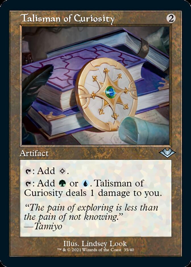 Talisman of Curiosity (Retro Foil Etched) [Modern Horizons] | Galactic Gamez