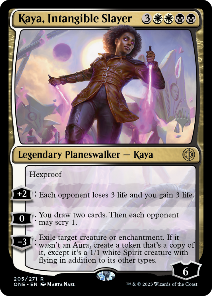 Kaya, Intangible Slayer (Promo Pack) [Phyrexia: All Will Be One Promos] | Galactic Gamez