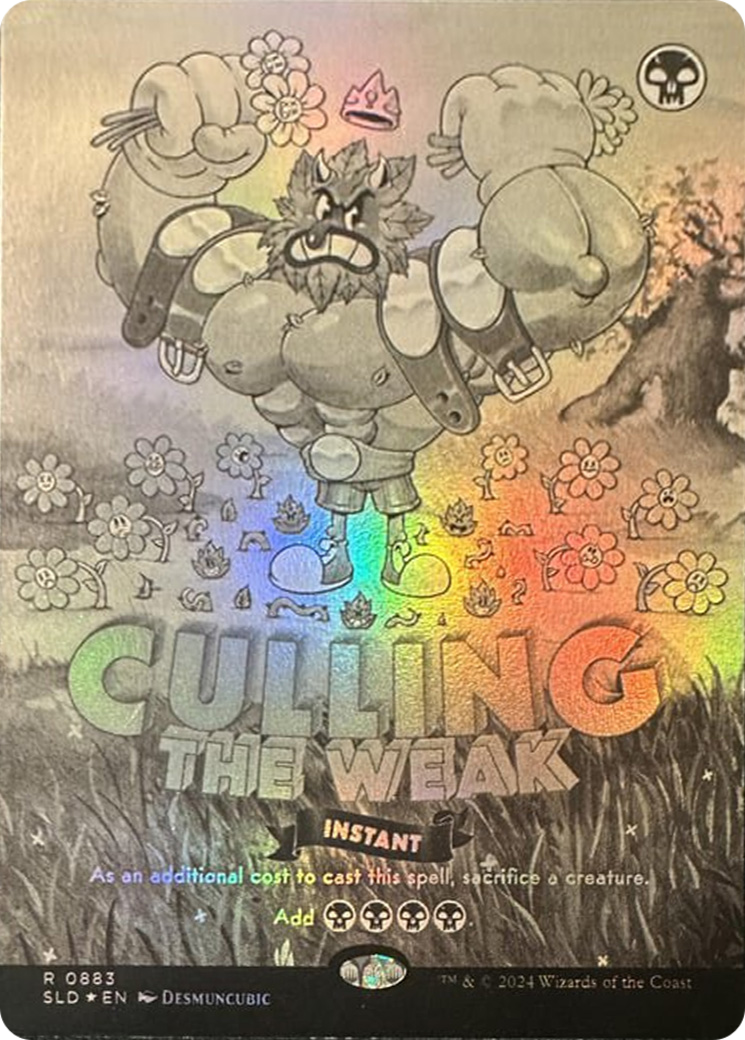 Culling the Weak (Black & White Foil) [Secret Lair Drop Series] | Galactic Gamez
