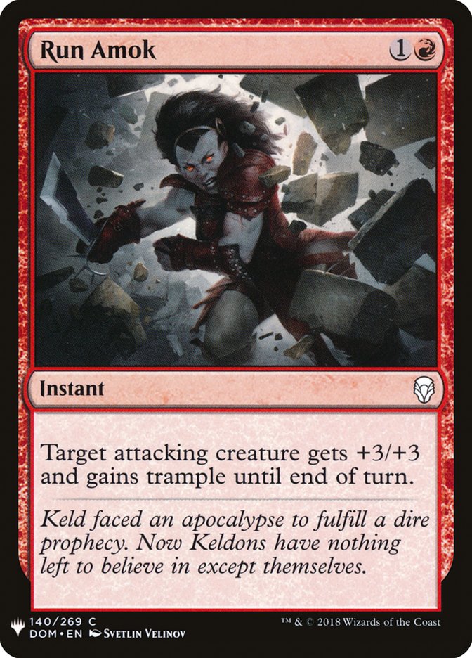 Run Amok [Mystery Booster] | Galactic Gamez