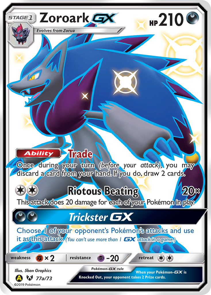 Zoroark GX (77a/73) [Alternate Art Promos] | Galactic Gamez