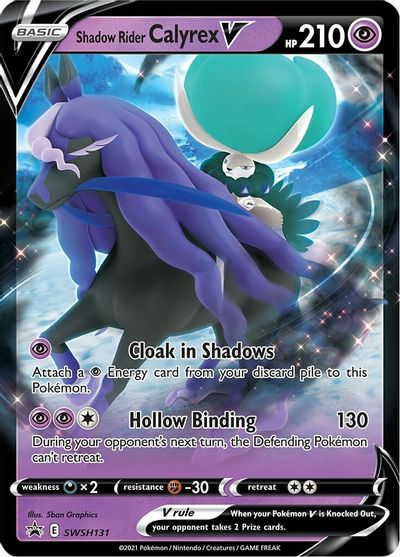 Shadow Rider Calyrex V (SWSH131) (Jumbo Card) [Sword & Shield: Black Star Promos] | Galactic Gamez