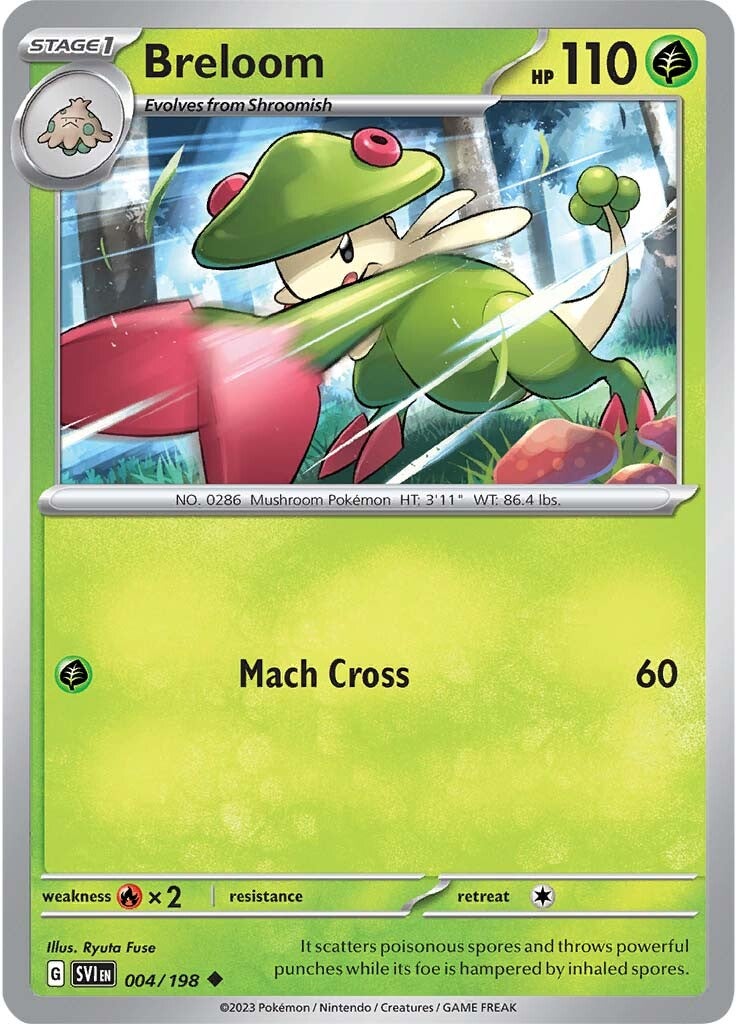 Breloom (004/198) [Scarlet & Violet: Base Set] | Galactic Gamez