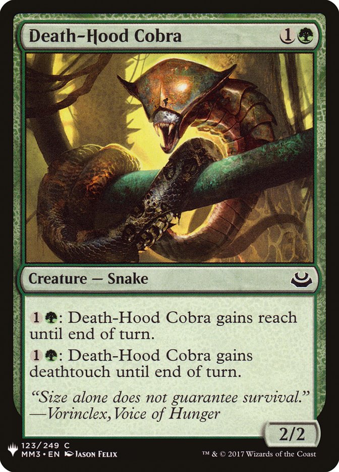 Death-Hood Cobra [Mystery Booster] | Galactic Gamez